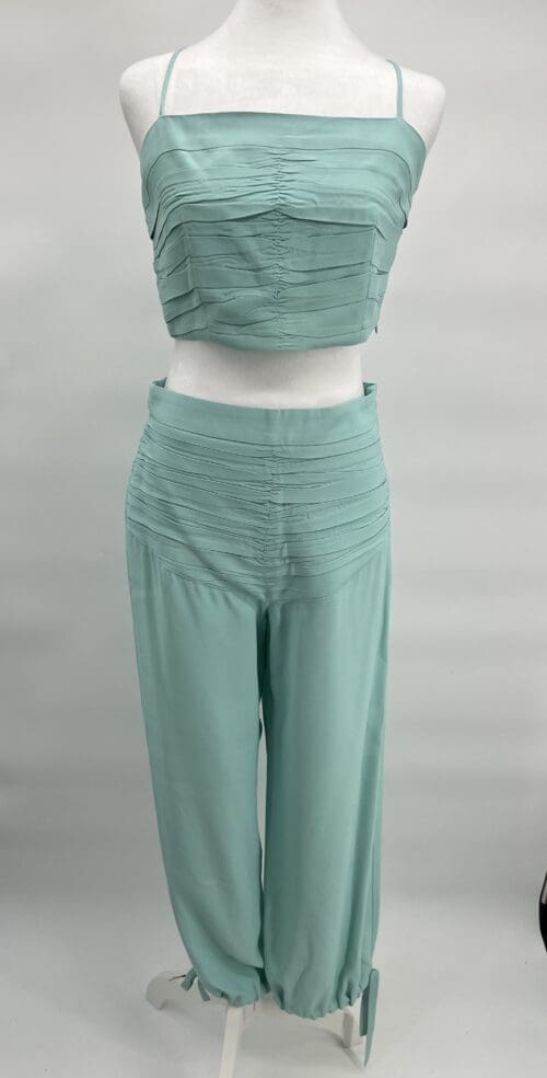 Set - Carol Bassi set in delicate aqua-green crepe