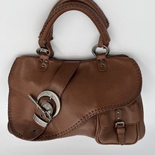 Bags - Dior Gaucho Brown Leather Bag