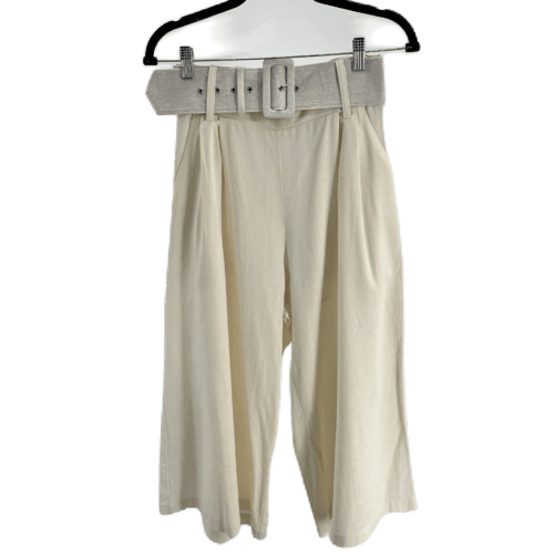 Pants - Wide-Leg Cropped Pants