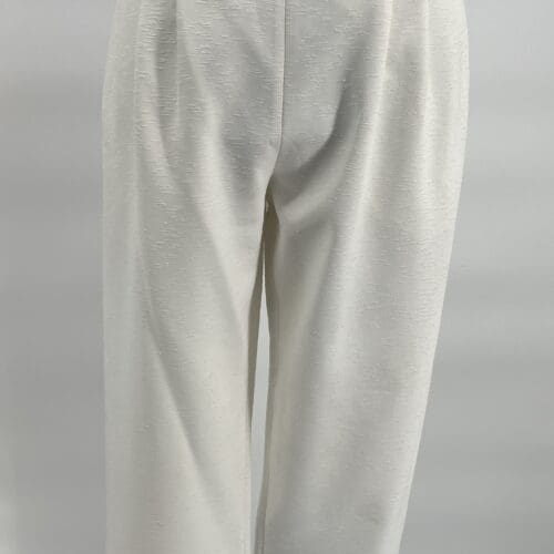 Pants - White Shantung Pants By Le Lis Blanc