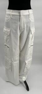 Pants - White Denim Cargo Pants by Alice+Olivia