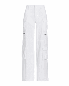 Pants - White Denim Cargo Pants by Alice+Olivia