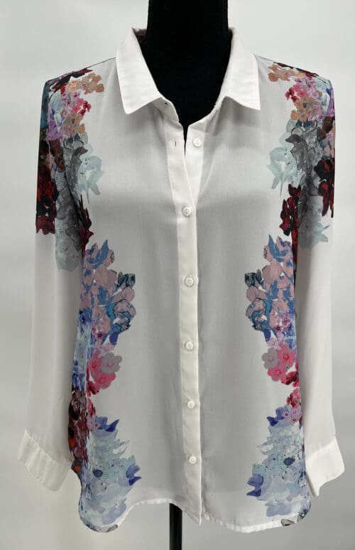 Shirt - White Floral