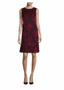 Dress - Devoré Fabric Dress By Karl Lagerfeld