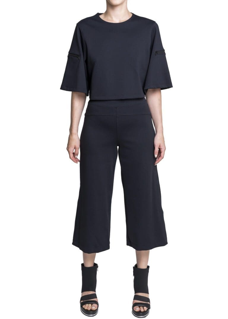 Balletto - Black Blouse Wide Sleeves