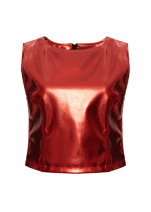 Balletto - Red Metallic Top