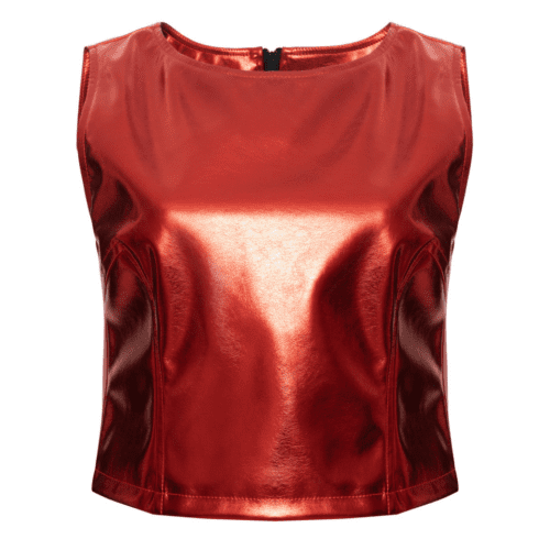 Balletto - Red Metallic Top