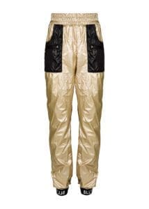 Balletto - Gold Pants with Black Pockets Zippers