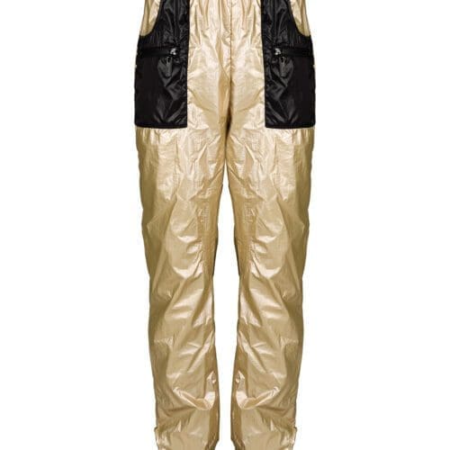 Balletto - Gold Pants with Black Pockets Zippers