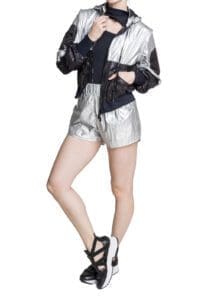 Balletto - Silver and Black Jacket/Vest  With Bag