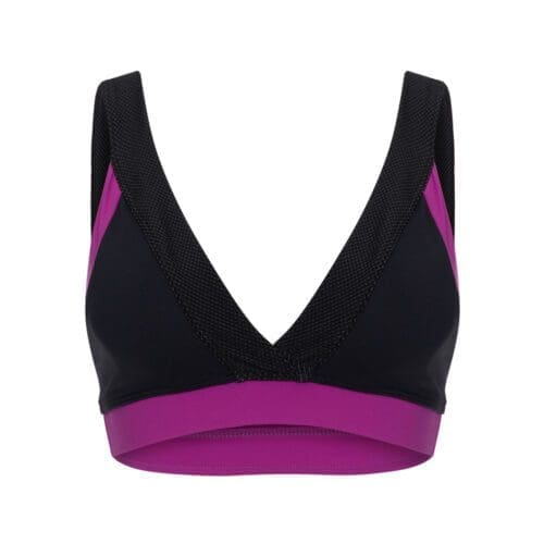 Balletto - Top GYM Black/Nero and Magenta