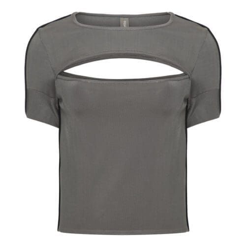 Balletto - T-Shirt cut-out Gray Griggio