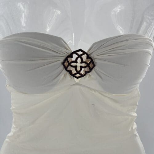 SWIMWEAR - Cream One-piece Strapless