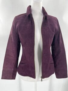 Jacket - Wine Grape Suede Jacket