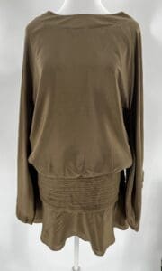 Dress - Silk Olive Dress