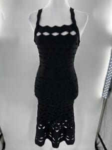 Dress - Black With Black Details Cut Out