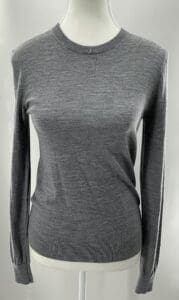 Sweater - Gray 98% Wool Thin Sweater