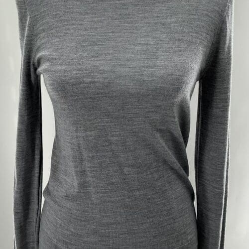 Sweater - Gray 98% Wool Thin Sweater