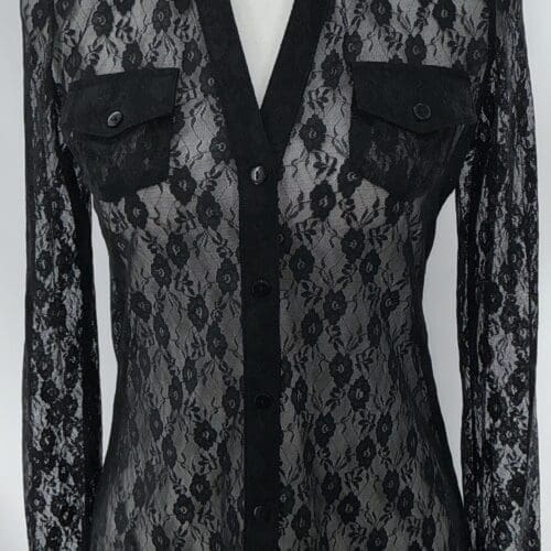 Shirt - Lace Black Shirt