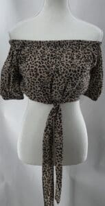 Top - Mini Cropped Top Animal Print