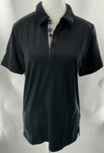 T-Shirt  - Polo Style Black Burberry Polo