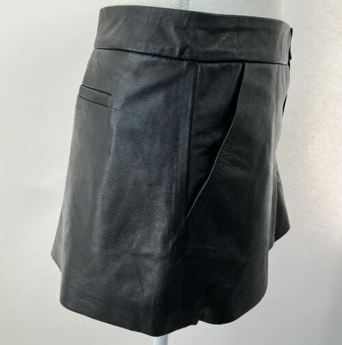 Skirt - Black Leather ZARA Skirt - Image 2