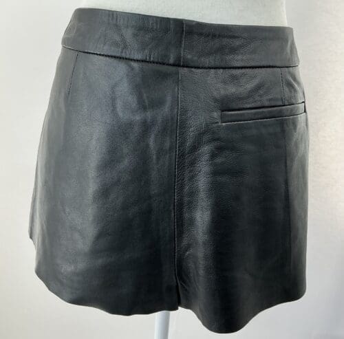 Skirt - Black Leather ZARA Skirt - Image 3