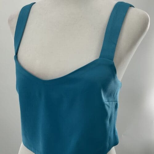 Top -  Blue Cropped Turquoise