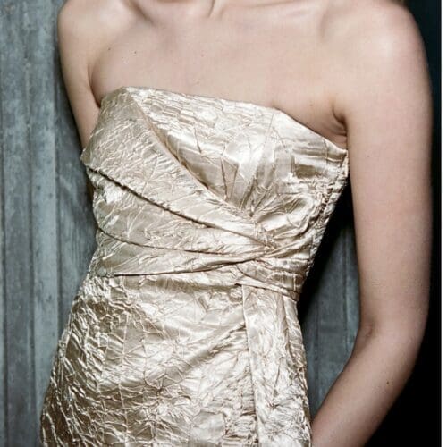 Top - Satin Perl Strapless