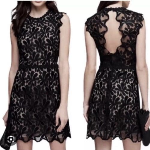 Dress - Black Lace Dress