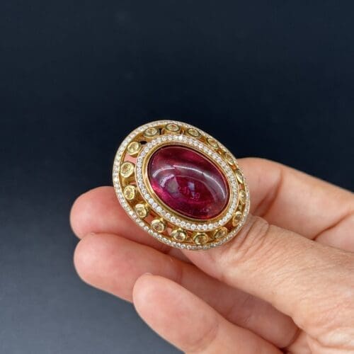 Venetzia Ring with Rubellite