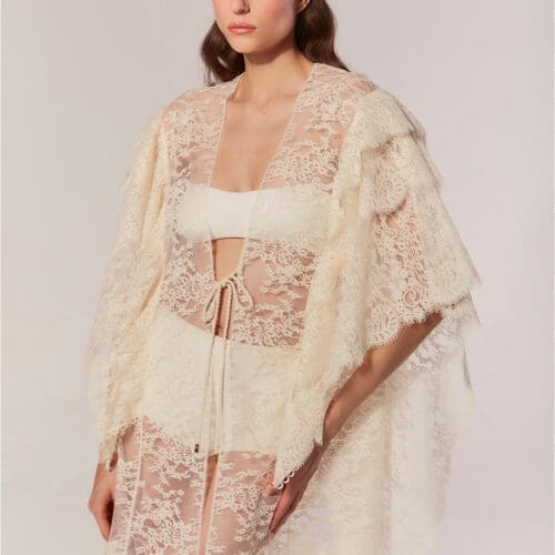 Ziba Lace Long Kaftan