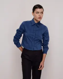 Alair  Blue Shirt - Carol Bassi