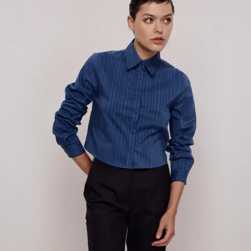 Alair  Blue Shirt - Carol Bassi